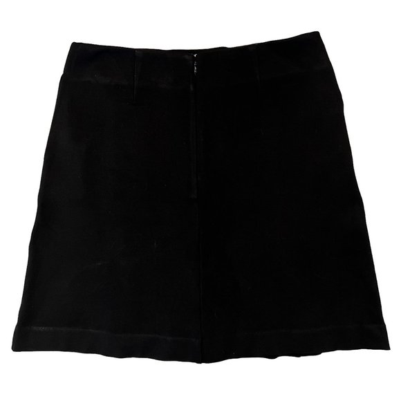 CaBi Black Ponte Knit Classic A-Line Skirt Size 6 - Picture 4 of 9